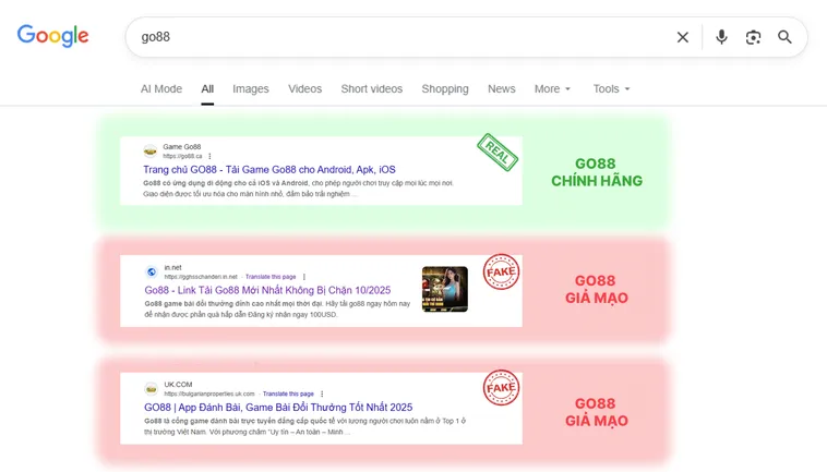 Đừng Mắc Bẫy Lừa Đảo Hé Lộ Cách Nhận Biết Go88 Chính Thức 1 Đừng Mắc Bẫy Lừa Đảo Hé Lộ Cách Nhận Biết Go88 Chính Thức